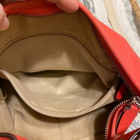 Coach Legacy Hobo Coral Handbag GUC - Picture 8 of 9